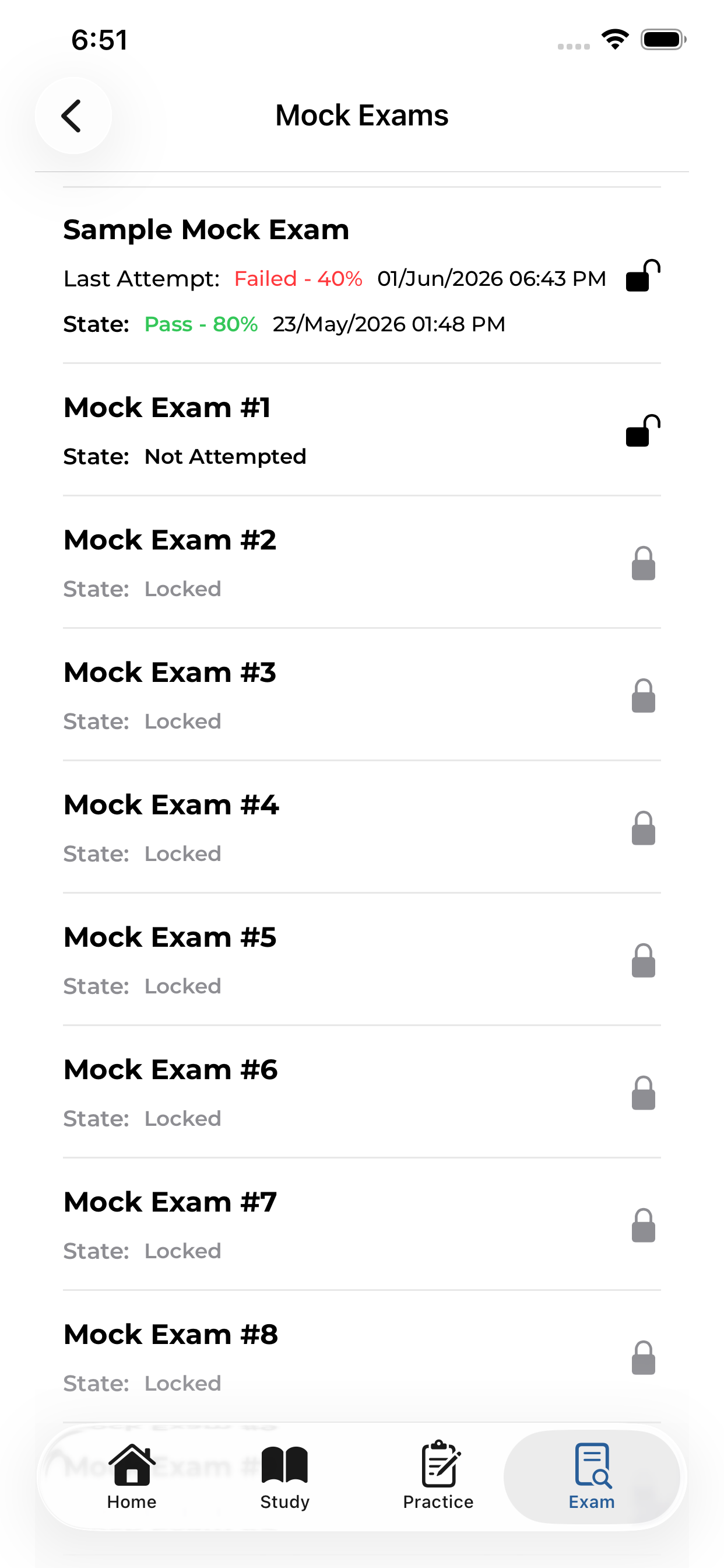 Senpai mock exams